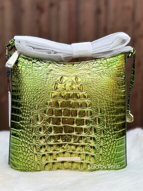 NWT Brahmin Katie Cacti Green Melbourne Purse